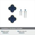 thumbnail image 6 of Amerock Accents 1-1/4 inch (32mm) Length Gold/Navy Blue Cabinet Knob - 2 Pack, 6 of 7