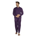 thumbnail image 5 of Inkmeso SolidNightwearSet For Men's Short Sleeve Pjs Loungewear Sets Soft Cotton Designer Sleepwear, 5 of 8
