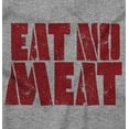 thumbnail image 2 of No Meat Vegetarian Vegan Cute Veggie Womens Slim Fit Graphic Tee Brisco Brands L, 2 of 5