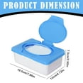 thumbnail image 2 of 2 Pcs Wet Tissue Storage Box, Reusable Wet Tissue Box, Moisturizing Wipes Organizer Storage Container Wipes Holder Refillable Container with Buckle Lid for Home Car Office, 2 of 9