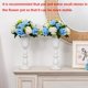 thumbnail image 2 of Centro de mesa blanco decorativo 2 piezas Florero de metal, Florero de centro de mesa de boda para decoración de fiesta de cumpleaños, Arreglos de flores artificiales 31.9cm Alto Ormromra LHH-0761, 2 of 5