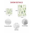 thumbnail image 7 of Green Leaves Kitchen Dish Towels for Drying Dishes Set of 3, Summer Botanical Farmhouse Leaf Watercolor Waffle Weave Microfiber Hand Tea Bathroom Towels Quick Dry & Absorbent Towel 12x12, 7 of 7