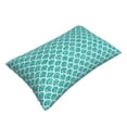 thumbnail image 3 of Naloa Aquamarine Glitter1 Pillowcase, Throw Pillowcase, Wrinkle-Free, Stain-Resistant with Hidden Zipper for Bedroom Sofa - 20"x30", 3 of 9