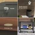 thumbnail image 5 of Outsunny Patio Cooler Cart with Bottle Opener 60 Qt. Rolling Ice Chest, 5 of 9