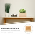 thumbnail image 4 of 4Pcs Wooden Boxes Lidless Wooden Boxes Tabletop Wood Boxes Small Square Wooden Boxes, 4 of 9