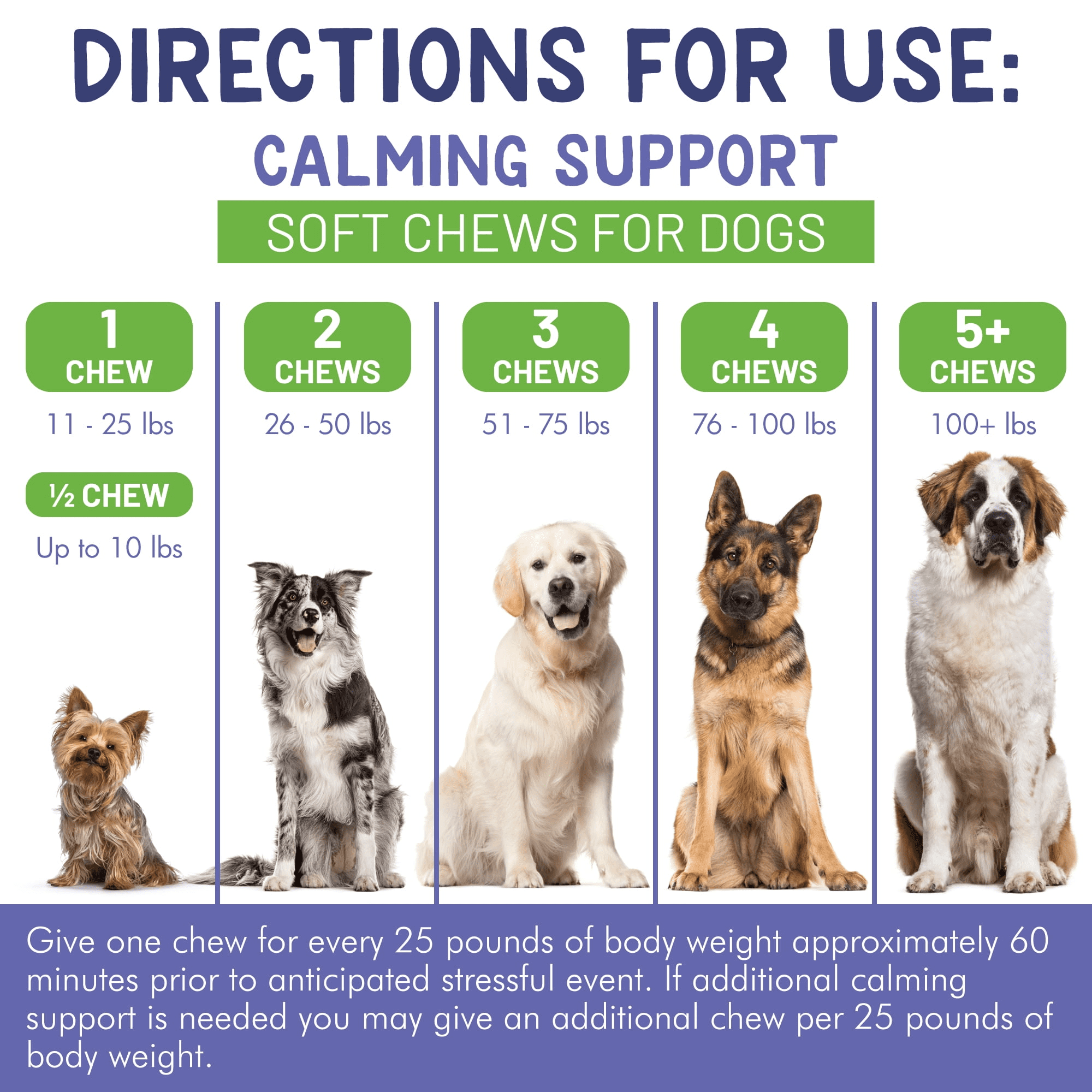 Brave Paws Calming Chews for Dogs & Puppies, 6-Pack | 180 Chews Total | Natural Anxiety Relief for Thunderstorms & Fireworks