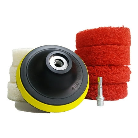

Bcloud Power Scrubber Drill Plate Brushes Cleaning Sofa Bathroom Tile Grout Waxing Kit