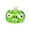 B002- Green, variant on Mini Halloween Pumpkin Decor, Halloween Pumpkin Decorations, Kids Toys, Sensory Toys, 3X2 Inch Green Glitter Angry Face Short Squeeze Pumpkin, for Relaxation, Tension Reduction,