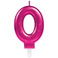 thumbnail image 1 of Amscan - Velas Diseño Metalizadas Number 0 (Rosa), 1 of 2