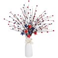 thumbnail image 4 of Décoration Maison Moderne, Fleur de Simulation Étoile Jour de l'Indépendance Bleu Blanc et Rouge, 4 of 9