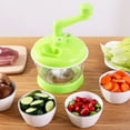 thumbnail image 4 of Manual Vegetable Grinder Manual Meat Grinder, Stainless Steel Blade Portable Food Meat Mixer for Kitchen Restaurant, 4 of 8