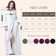 thumbnail image 6 of AMITOFO Fleece Robe for Women Soft Warm Long Plush Bathrobe Slim Elastic Waist Sleepwear Housecoats, 6 of 8