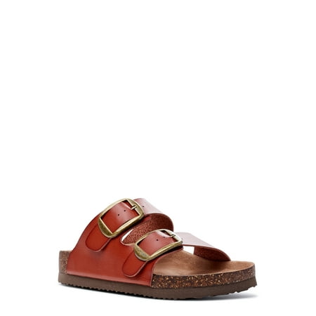 

Time and Tru Women s Footbed Slide Sandal