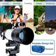 BEBANG Telescope for Adults Astronomy, 70mm Professional Refractor Telescope for Kids Beginners Adults