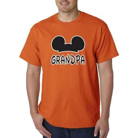 556 - Unisex T-Shirt Grandpa Fan Mickey Mouse Ears Family