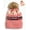 Pink, variant on Newbee Fashion - Women Winter soft Knitted Beanie Hat Faux Fur Pom Pom Beanie Hat with Warm Fleece Lined Extra Thick Skull Slouchy Cable Knit Hat Ski Cap Multi-Color Bohemian Stripe Stylish & Warm