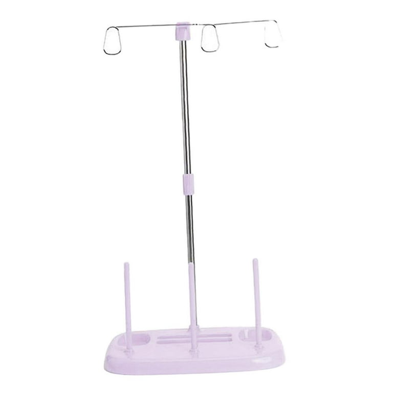 GUOOL 3 Spool Holder Smoother Feed Yarn Holder Cone Thread Holder Portable Thread Holder for Home Embroidery,, Size: 36X17CM, Purple
