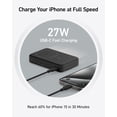 thumbnail image 5 of Anker MagGo Power Bank, Qi2 Certified 15W Ultra-Fast MagSafe-Compatible Portable Charger, 10,000mAh Battery Pack with Smart Display & Foldable Stand, For iPhone 16/15/14/13 Only (USB-C Cable Included), 5 of 5