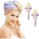 thumbnail image 1 of Toalla para el cabello de microfibra absorbente paquete de 2 oso de fresa, 1 of 5