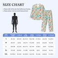 thumbnail image 4 of Naloa Wild Sea Life Men’s Pajamas Set - Long Sleeve Button Down Sleep Shirt and Pajama Bottoms Sleepwear Set-Medium, 4 of 7