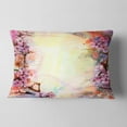 thumbnail image 2 of Designart Pink Sakura on Blurred Background - Floral Throw Pillow - 12x20, 2 of 5