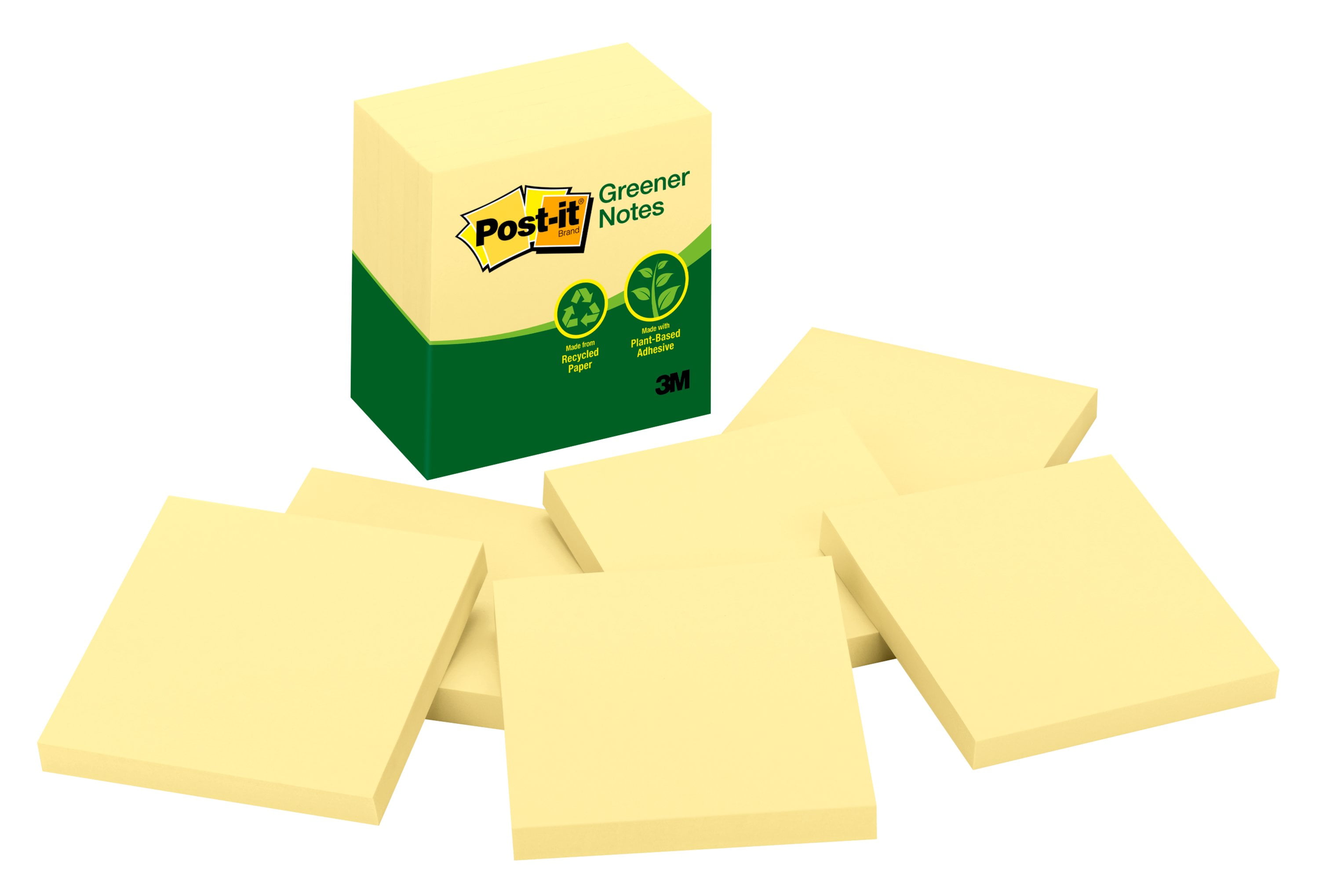 3M Post It Recycled Notes, 6 ea