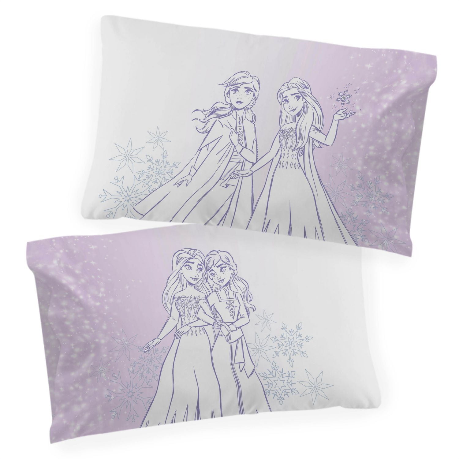Frozen 'Aventures Glaciales' Ensemble de Draps 4-Pièces pour Lit 2 Places pour Enfants, 100 % Polyester Pour Lit 2 Places