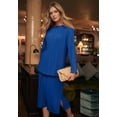 thumbnail image 2 of Jessica London Women's Plus Size Plisse Midi Skirt, 2 of 2