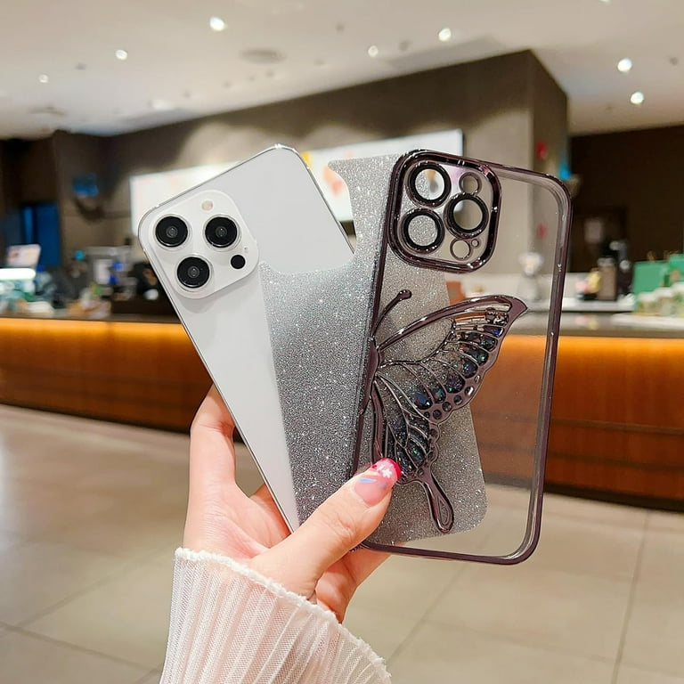 Chrome Case for Women/Girls, Gradient Glitter Butterfly Quicksand Plating Clear Phone Cases for iPhone Compatible with iPhone 14 Pro, Purple - Walmart.com Chrome Case for Women/Girls, Gradient Glitter Butterfly Quicksand Plating Clear Phone Cases for iPhone Compatible with iPhone 14 Pro, Purple - Walmart.com