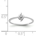 thumbnail image 3 of 14k White Gold Polished AA Diamond Ring Y1658AA, 3 of 3
