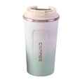 thumbnail image 4 of Taza aislada portátil Vaso de café al vacío con tapa Drinkware Smart Digital Blanco Macarena Taza con aislamiento, 4 of 8