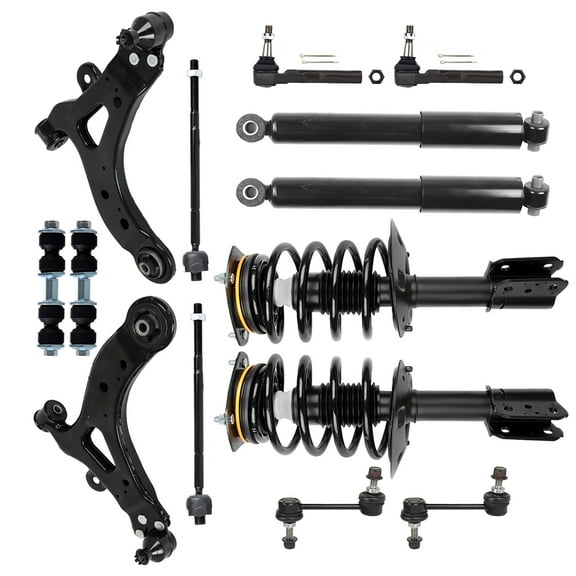 Complete Front Rear Struts Coil Spring Assembly Compatible For 2002-2007 for Buick Rendezvous,2001-2005 for Pontiac Aztek 172113, K5342, ES3455, K750010, K621351 Replacement Shock Absorbers cciyu