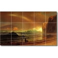 thumbnail image 1 of Ceramic Tile Mural-Albert Bierstadt Waterfront Painting 32. 60" w x 36" h using (15) 12 x 12 ceramic tiles, 1 of 3