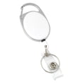 thumbnail image 2 of Llavero retráctil con cadena, soporte elástico multiusos para tarjeta de identificación, llavero telescópico, portátil para bolsos de propósito Blanco, 2 of 9