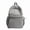 Grey, variant on Plaid Backpack 15.75" Polyester Vintage Design Lightweight Multi-Pocket (White)