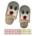 thumbnail image 2 of Pantuflas De Interior Peludas Zapatillas navideñas de piel esponjosa Alce de dibujos animados Lindos artículos para el hogar (Azul 36-37), 2 of 7