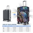 thumbnail image 3 of Salouo Rainbow Astronaut Space Landscape Pattern Travel Dust-proof Suitcase Cover, Softside Suitcase Protector Luggage Cover Protector for 18-32inch ,Not Included Suitcase, 3 of 8