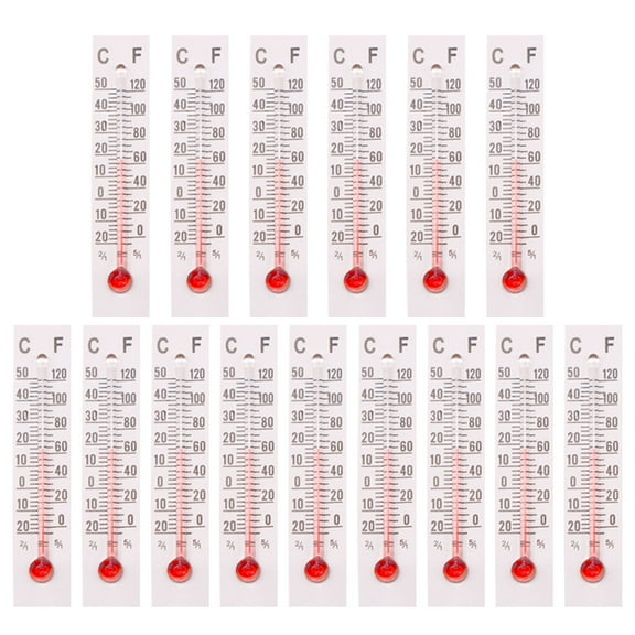 IBASETOY 25Pcs Mini Temperature Gauges Small Thermometers Decorative Accessories