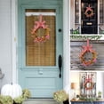 thumbnail image 6 of Spring Small Boxwood Wreath for Front Door 11.8inch Artificial Grapevine Wreath with Checkered Bow Hanging Rope Year Round Wreaths for Home Farmhouse Porch Wall Decoration, 6 of 7