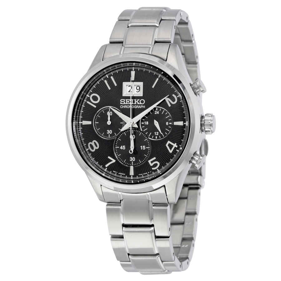Seiko Men's SPC153 Silver Stainless-Steel Japanese Chronograph Diving ...