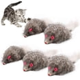 thumbnail image 2 of 5PCS Cat Mice Toys Interactive Plush Furry Cat Interactive Toy Cat Chew Toy, 2 of 6