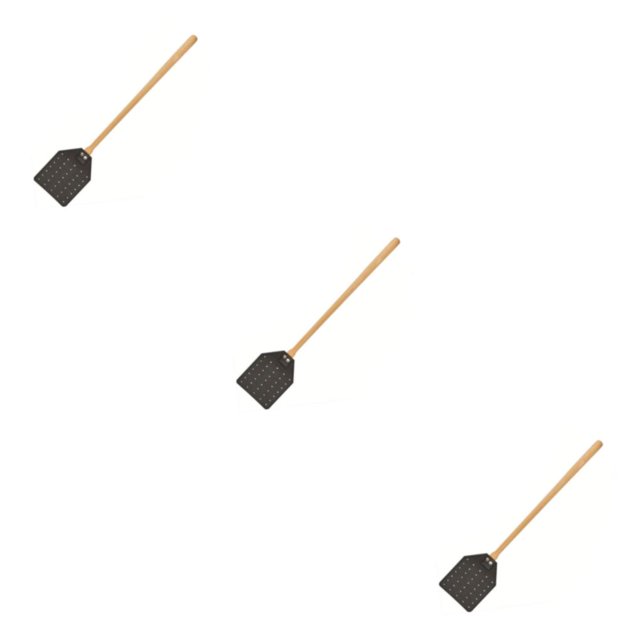 Monstrate Matamoscas eficaz con mango largo fácil de usar Matamoscas ecológico Matamoscas duradero Mango largo Negro Type1 NO1
