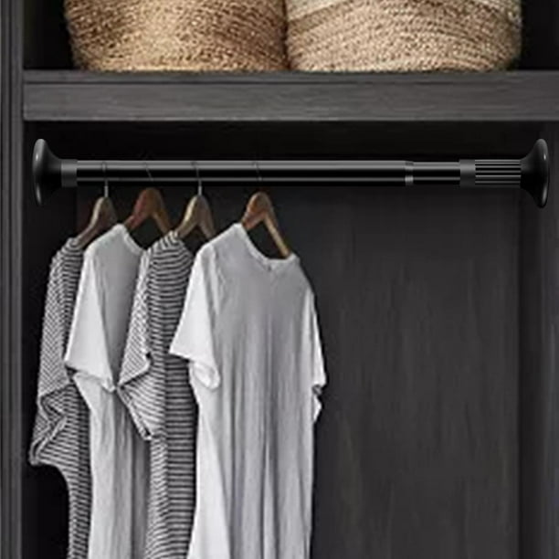 Black clothes hanging rod sale