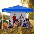 thumbnail image 3 of EAGLE PEAK 12 x 12 Easy Set Up Straight Leg Pop Up Outdoor Canopy with One Removable Wall,Blue, 3 of 13