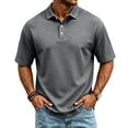 thumbnail image 2 of Men's Classic Fit Polo Shirts Short Sleeve Cotton Blend Casual Collared T Shirts, 2 of 7