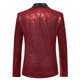 thumbnail image 4 of Ceisia Men's Slim Fit Sequin Shawl Collar Blazer & Trousers Set | Party & Performance Wear Gifts, 4 of 5