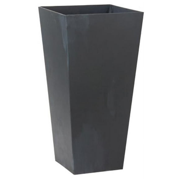 Novelty 13.5 in. Ella Tall Planter Black