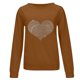 thumbnail image 4 of Sudadera Para Mujer Cuello Redondo Sudadera de Gran Tamaño Casual Manga Completa Cuello Redondo Tops Camisas Sueltas Blusa Jersey Sudadera Con Estampado Brillante Odeerbi ODB136837, 4 of 5