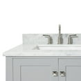 thumbnail image 4 of Ariel Cambridge 43 In. Left Offset Rectangle Single Sink Vanity With Carrara White Marble 0.75 In Countertop In Grey, 4 of 10