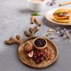 thumbnail image 1 of Christmas Antler Dinner Tray Fruit Tray Wooden Wood Crafts, 1 of 7